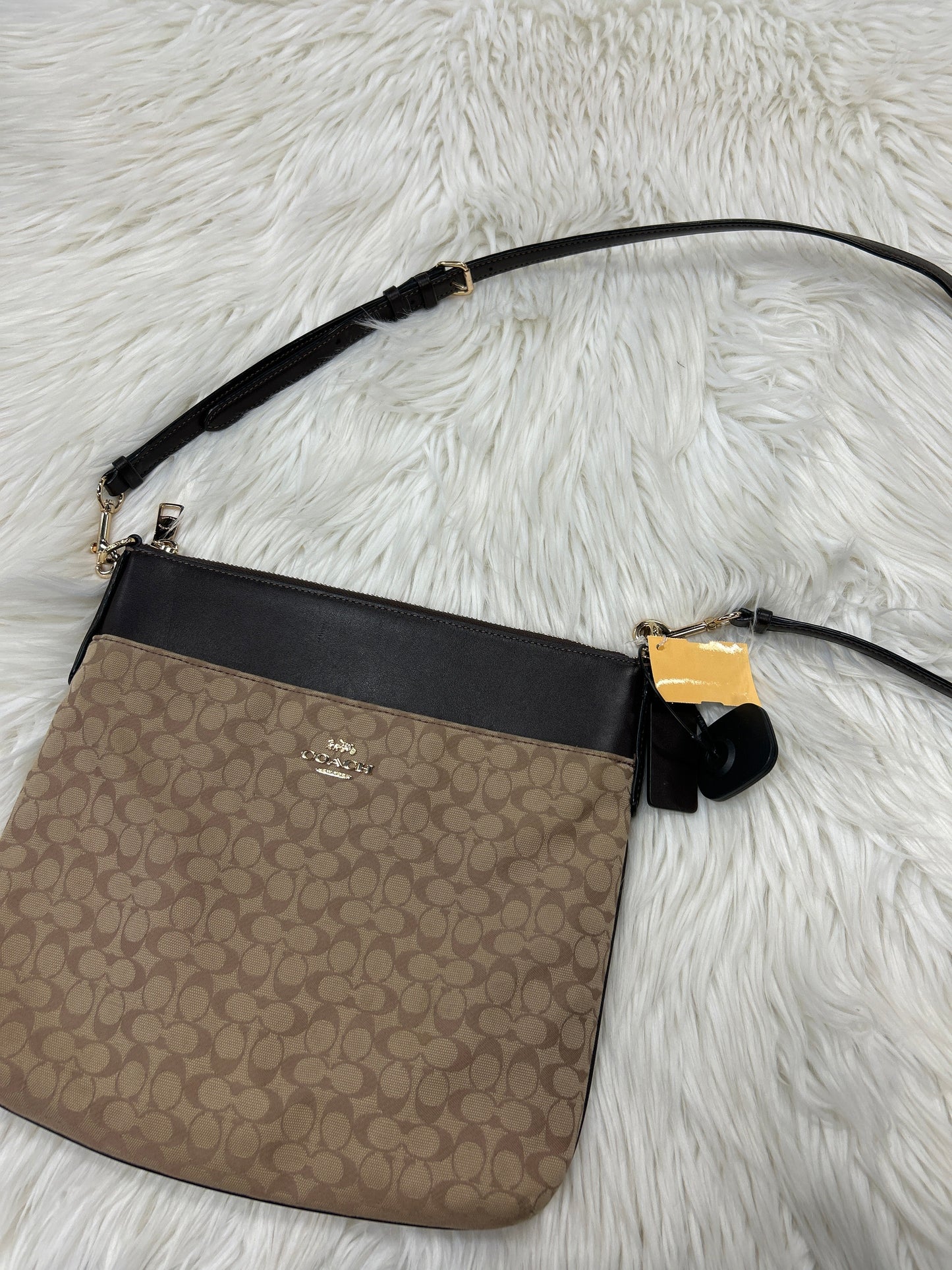 Handbag Designer By Coach In Brown, Size:Medium