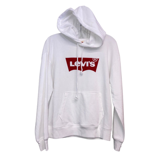 Sweatshirt Hoodie By Levis In White, Size:S