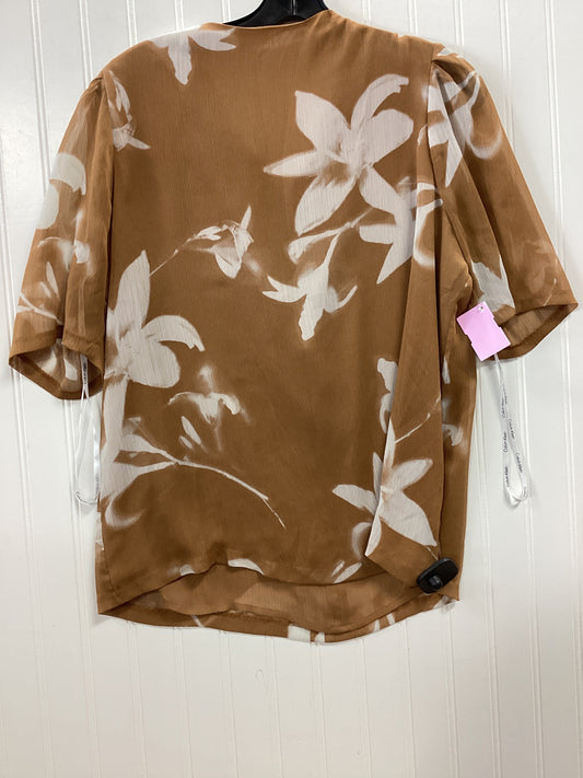 Top Ss By Calvin Klein In Tan, Size:L