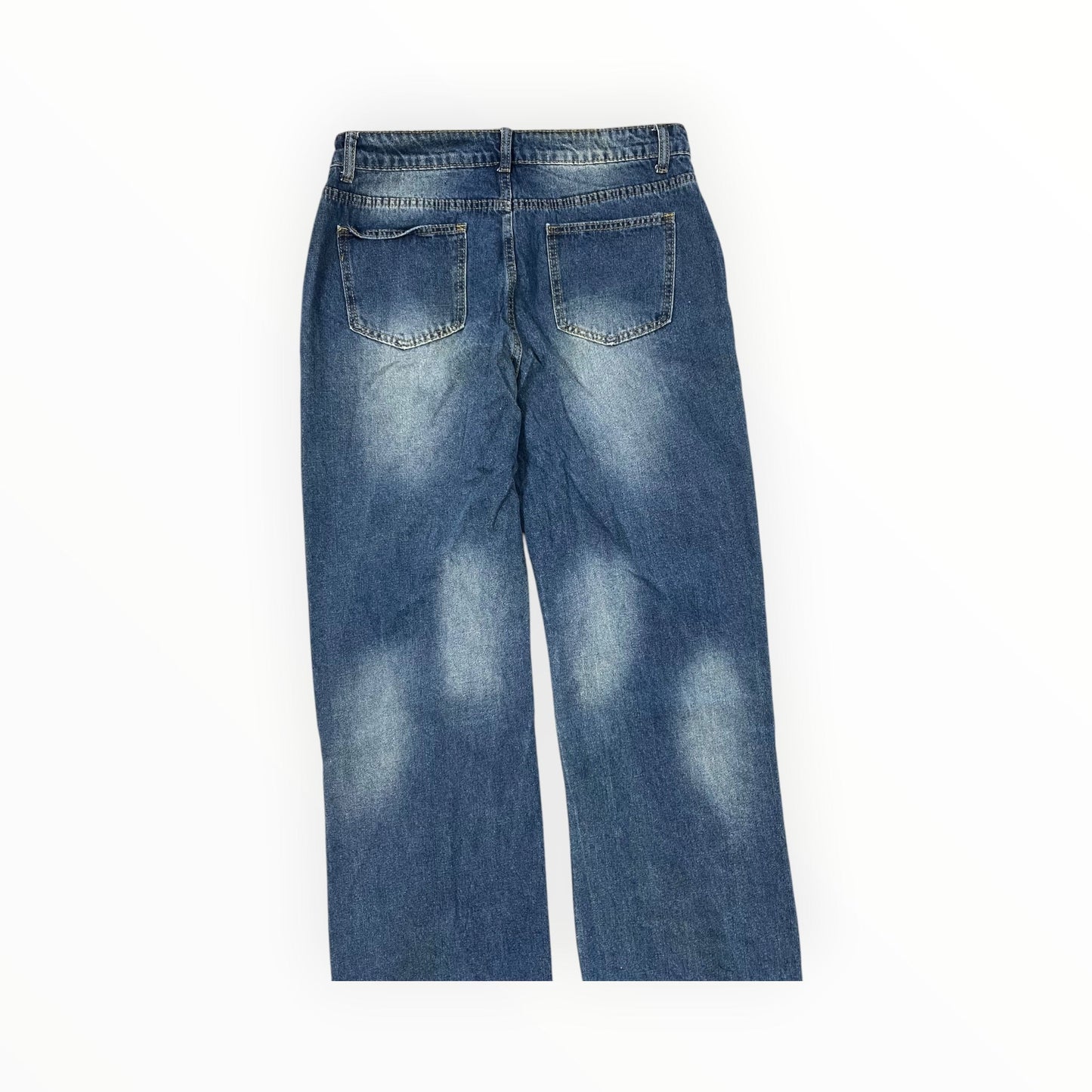 Jeans Wide Leg By Clothes Mentor In Blue Denim, Size:12
