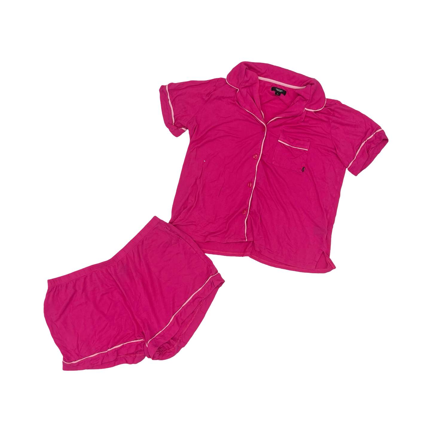 Pajamas 2Pc By Simply Vera In Pink, Size:L