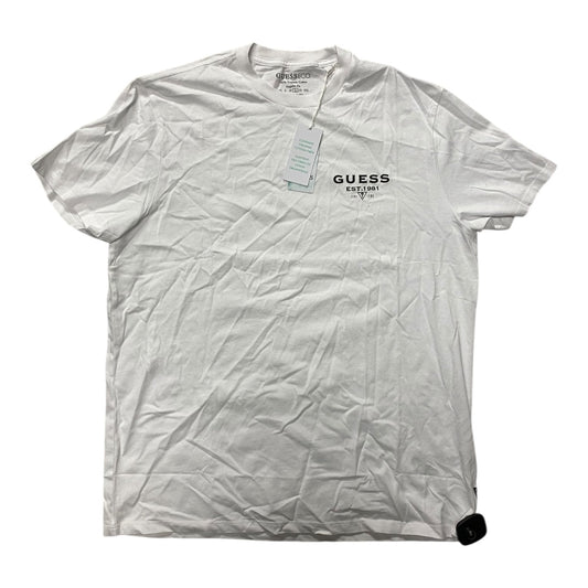 Top Ss Basic By Guess In White, Size:L