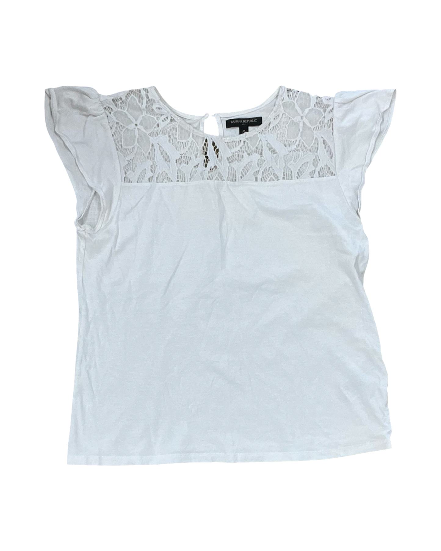 Top Ss By Banana Republic In White, Size:M