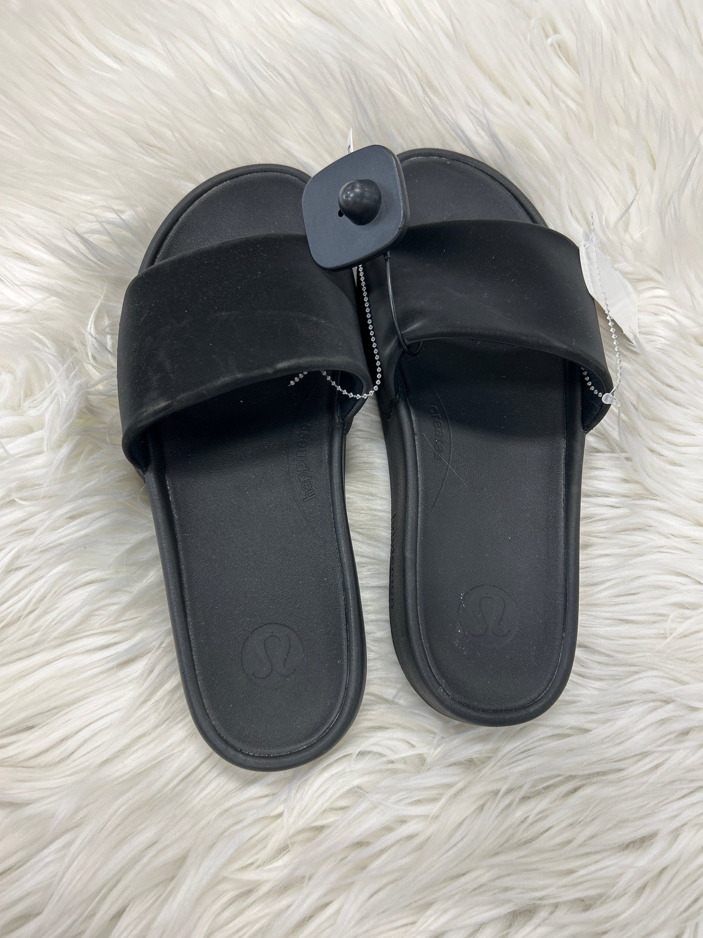 Sandals Flats By Lululemon In Black, Size:8