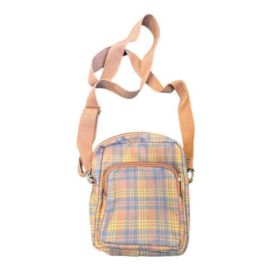 Handbag By Wild Fable In Plaid Pattern, Size:Small