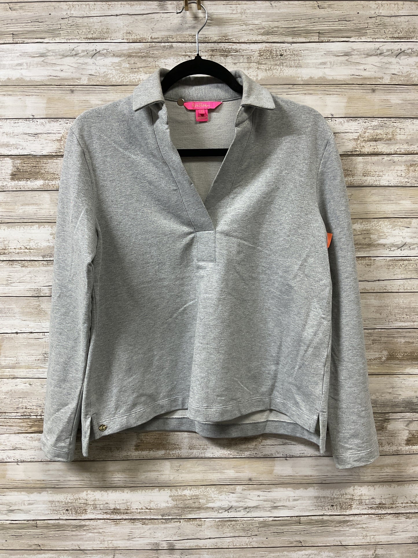 Top Ls Designer By Lilly Pulitzer In Grey, Size:Xs