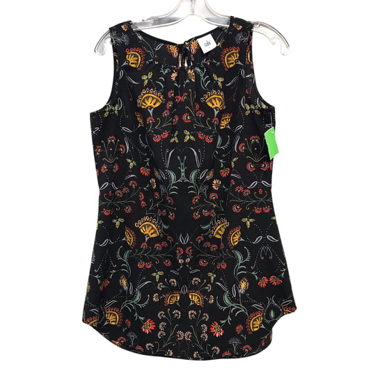 Top Sleeveless By Cabi In Floral Print, Size:S