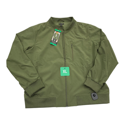 Jacket Windbreaker By Banana Republic In Green, Size:Xl