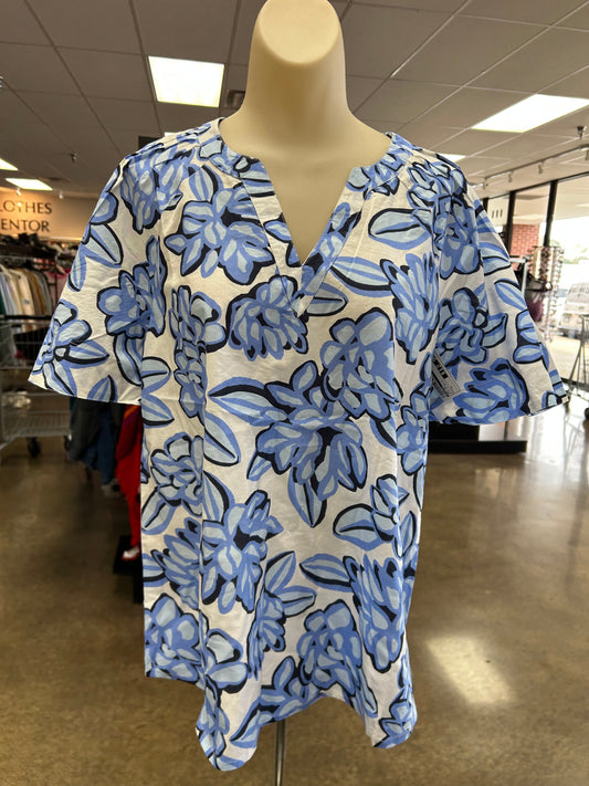 Top Ss By Mudpie In Blue & White, Size:S