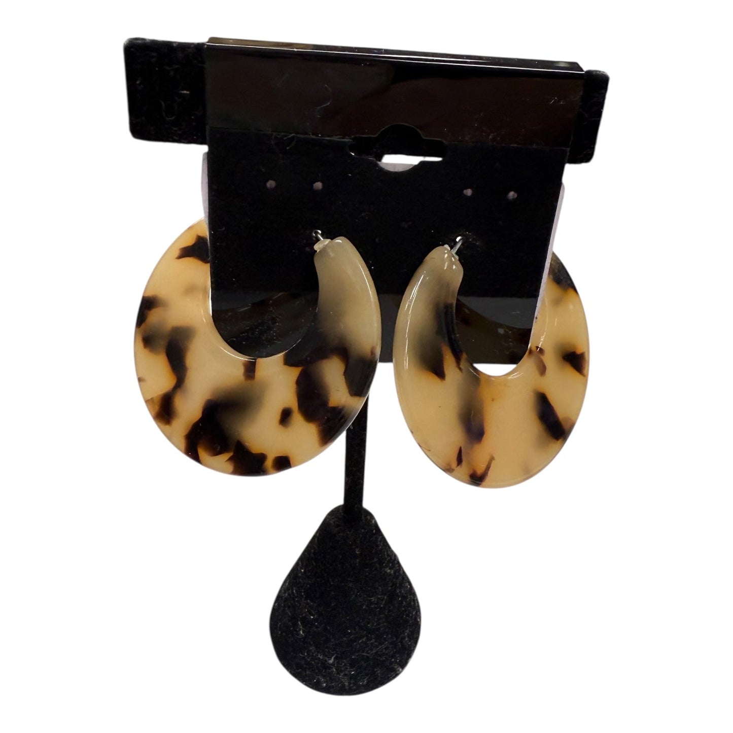 Earrings Hoop  In Animal Print