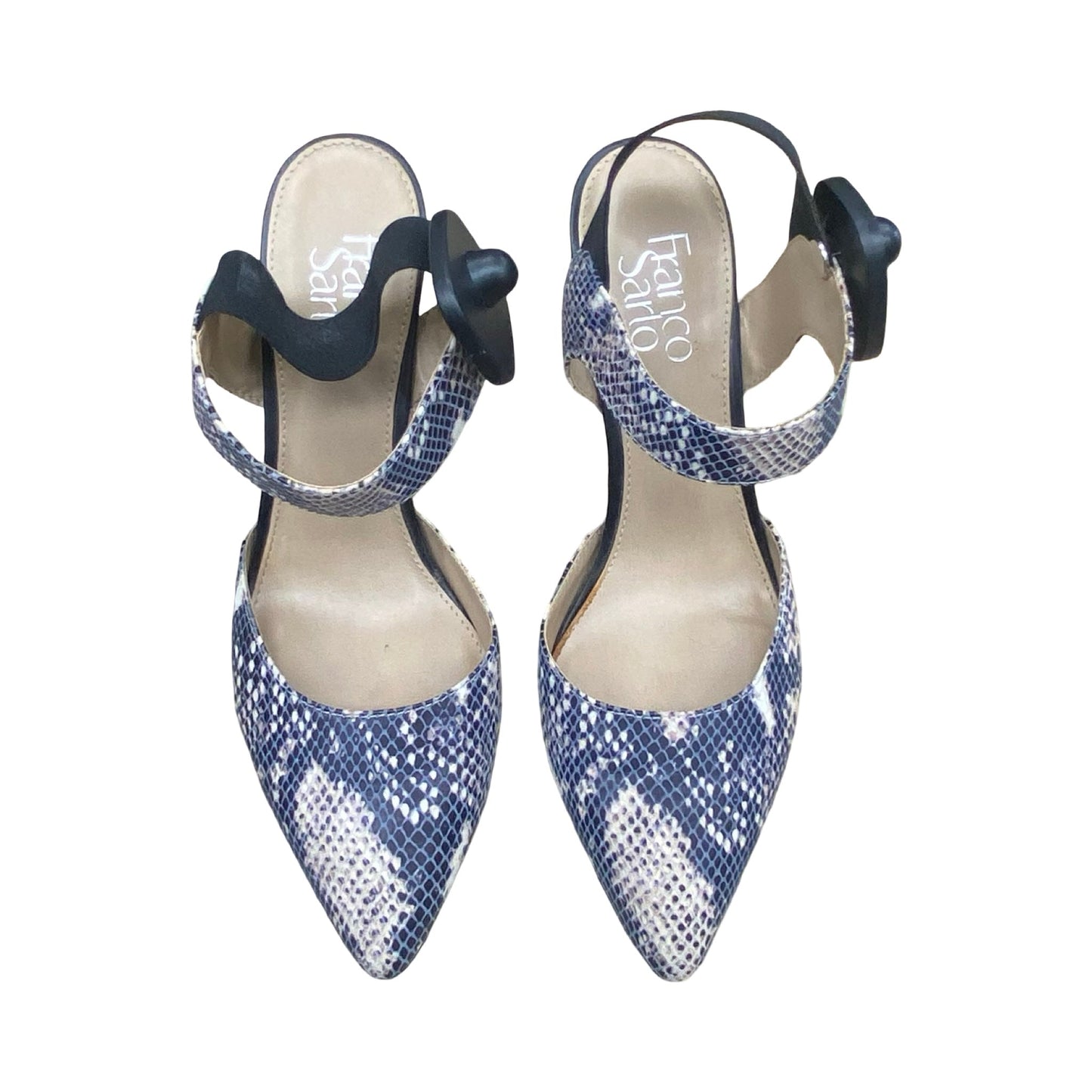 Shoes Heels Stiletto By Franco Sarto In Snakeskin Print, Size:7.5
