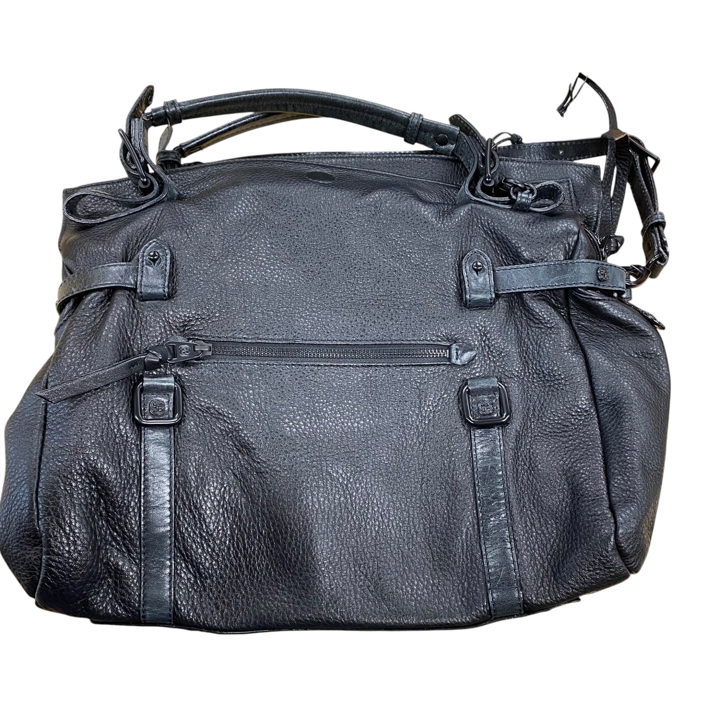Handbag Leather By Elliot Lucca In Black, Size:Large