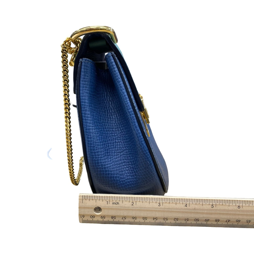 Handbag Luxury Designer By Chloe In Blue, Size:Small