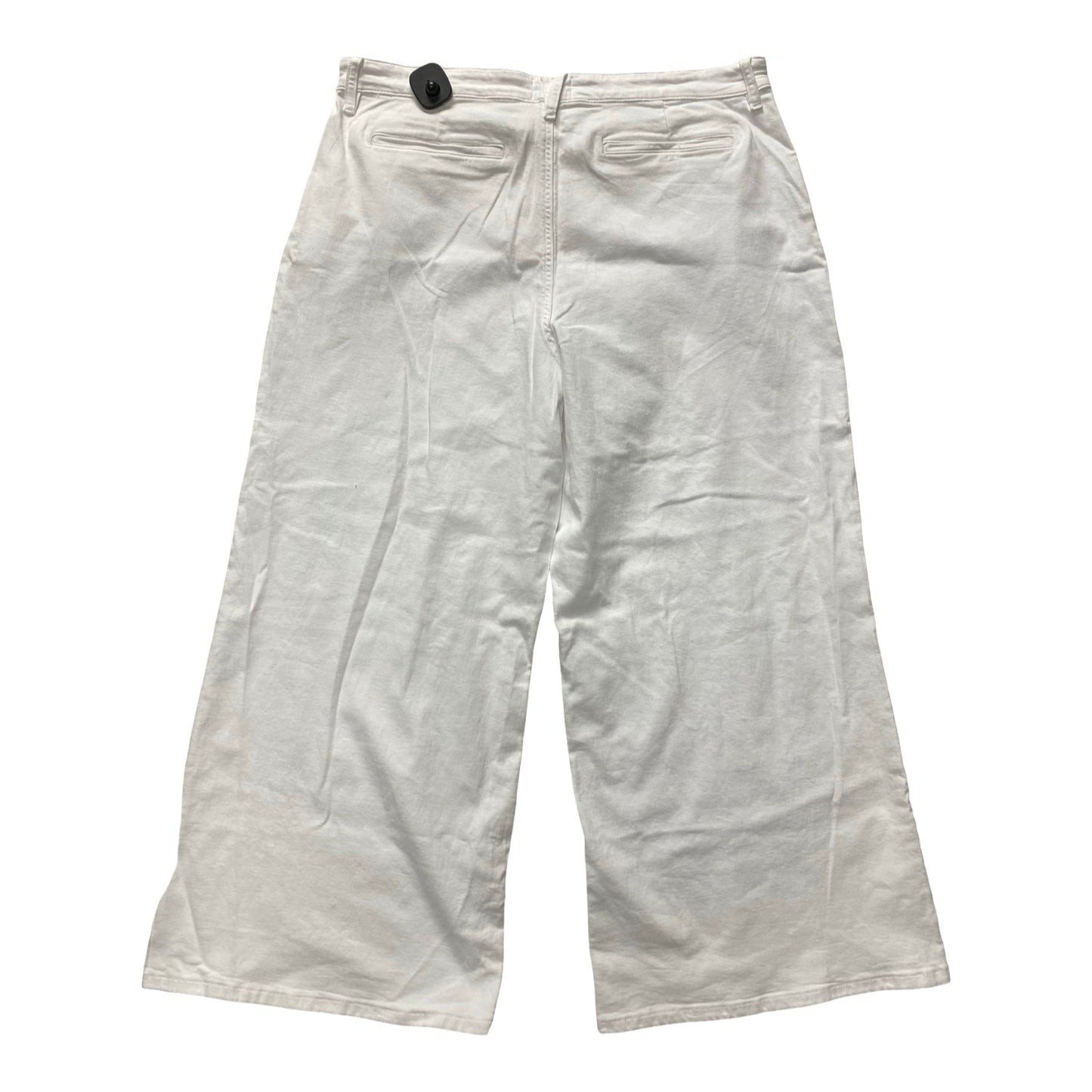 Jeans Wide Leg By Simply Vera In White, Size:18