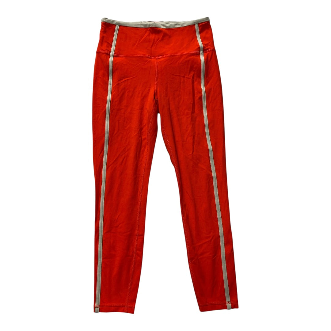 Athletic Capris By Athleta In Red & Tan, Size:M