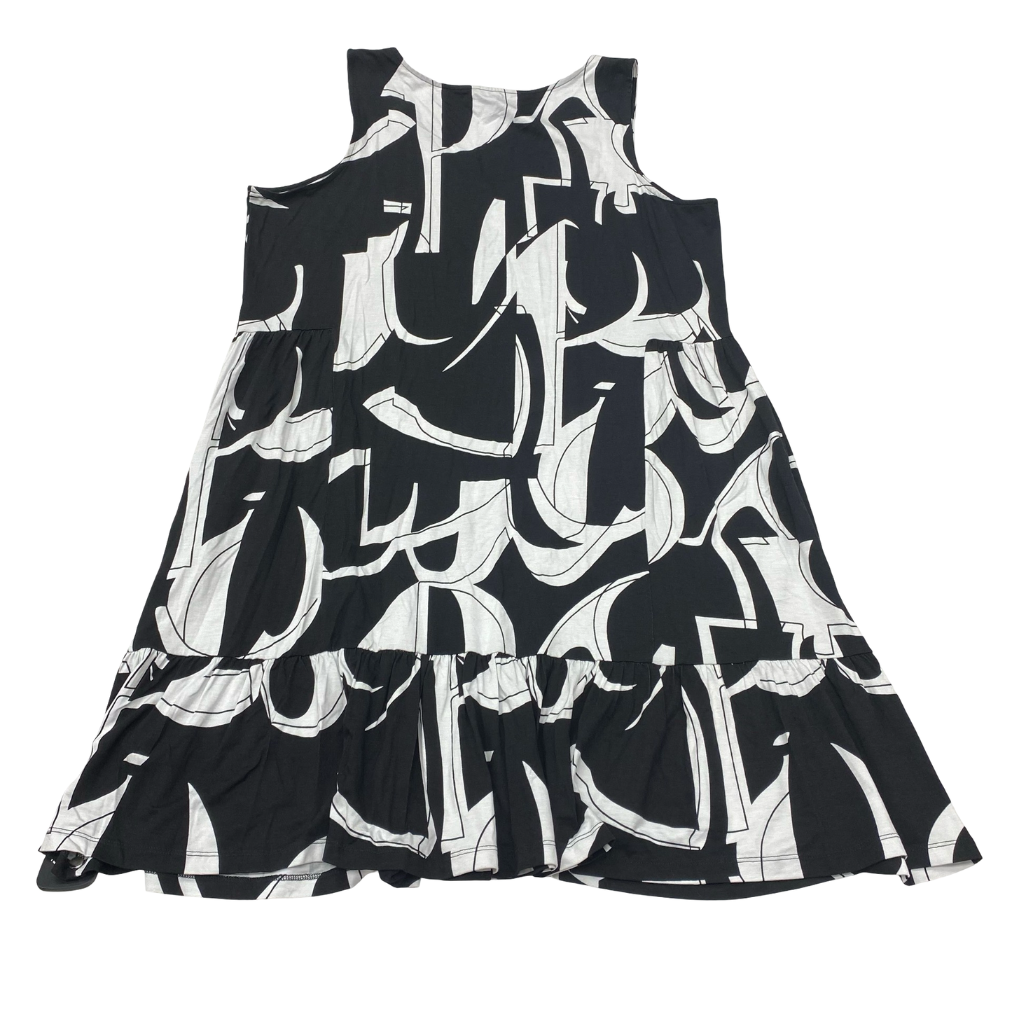 Dress Casual Midi By Tribal In Black & White, Size:Xl