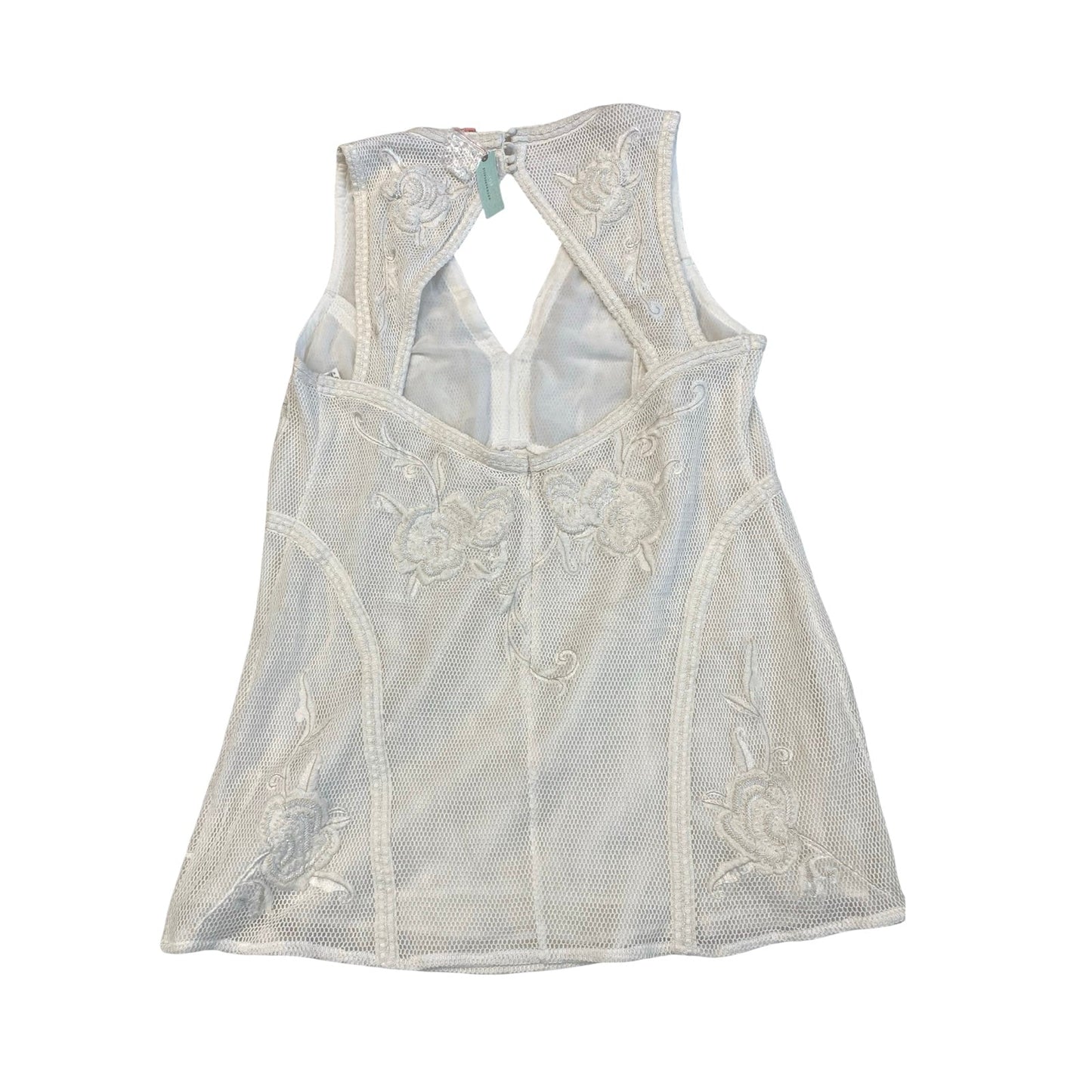 Dress Casual Midi By Anthropologie In White, Size:3