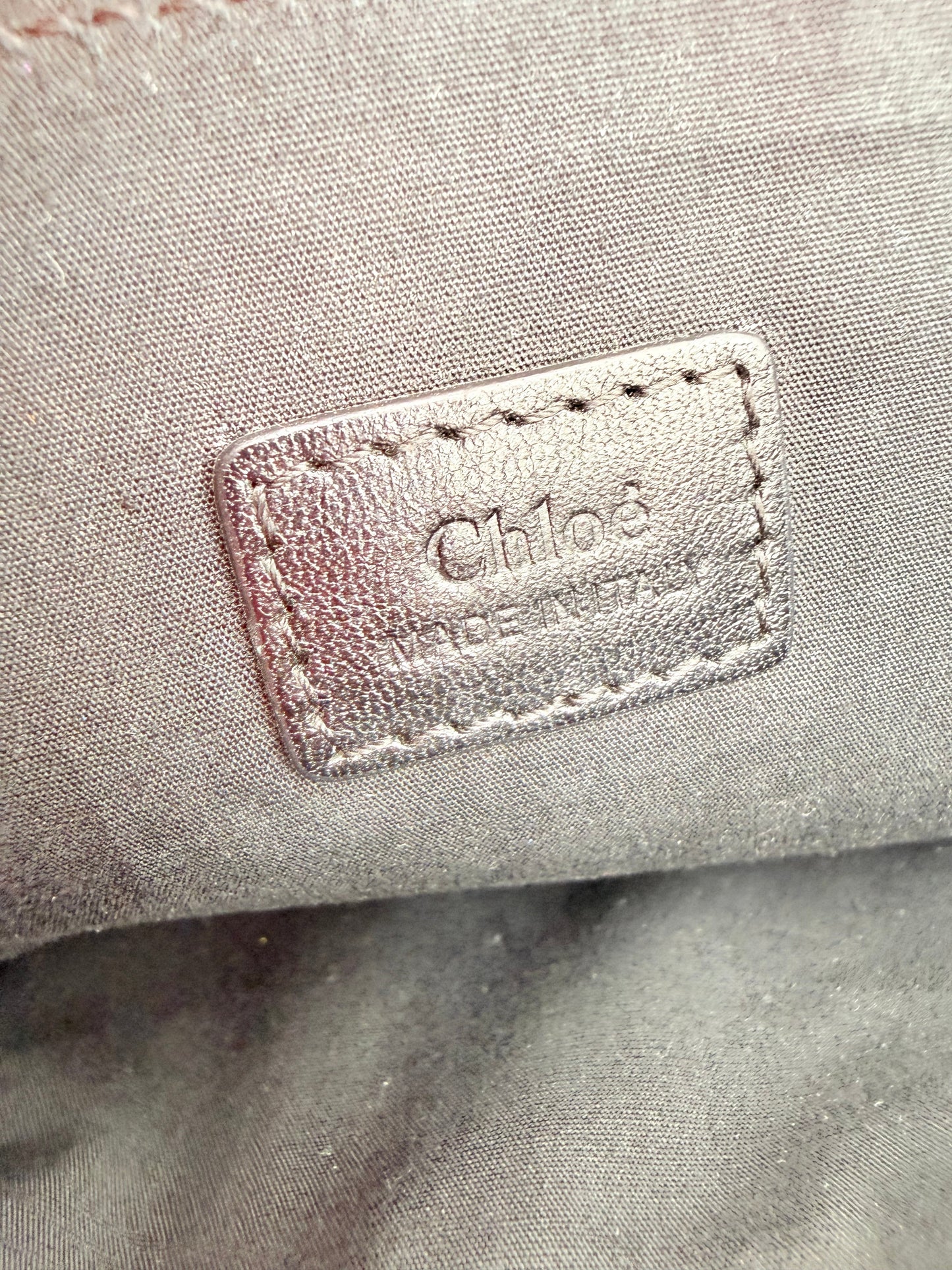 Clutch Luxury Designer By Chloe In Black & Cream, Size:Large