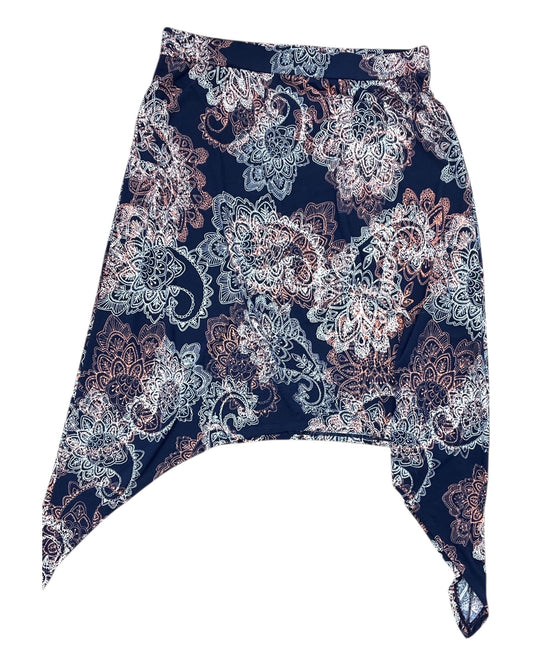 Skirt Midi By Faded Glory In Blue, Size:1X