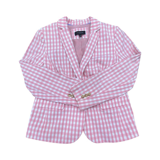 Blazer By Talbots In Pink & White, Size:8