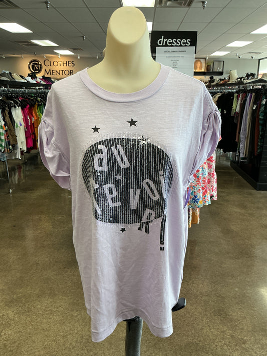 Top Ss By Current/Elliott In Purple, Size:S
