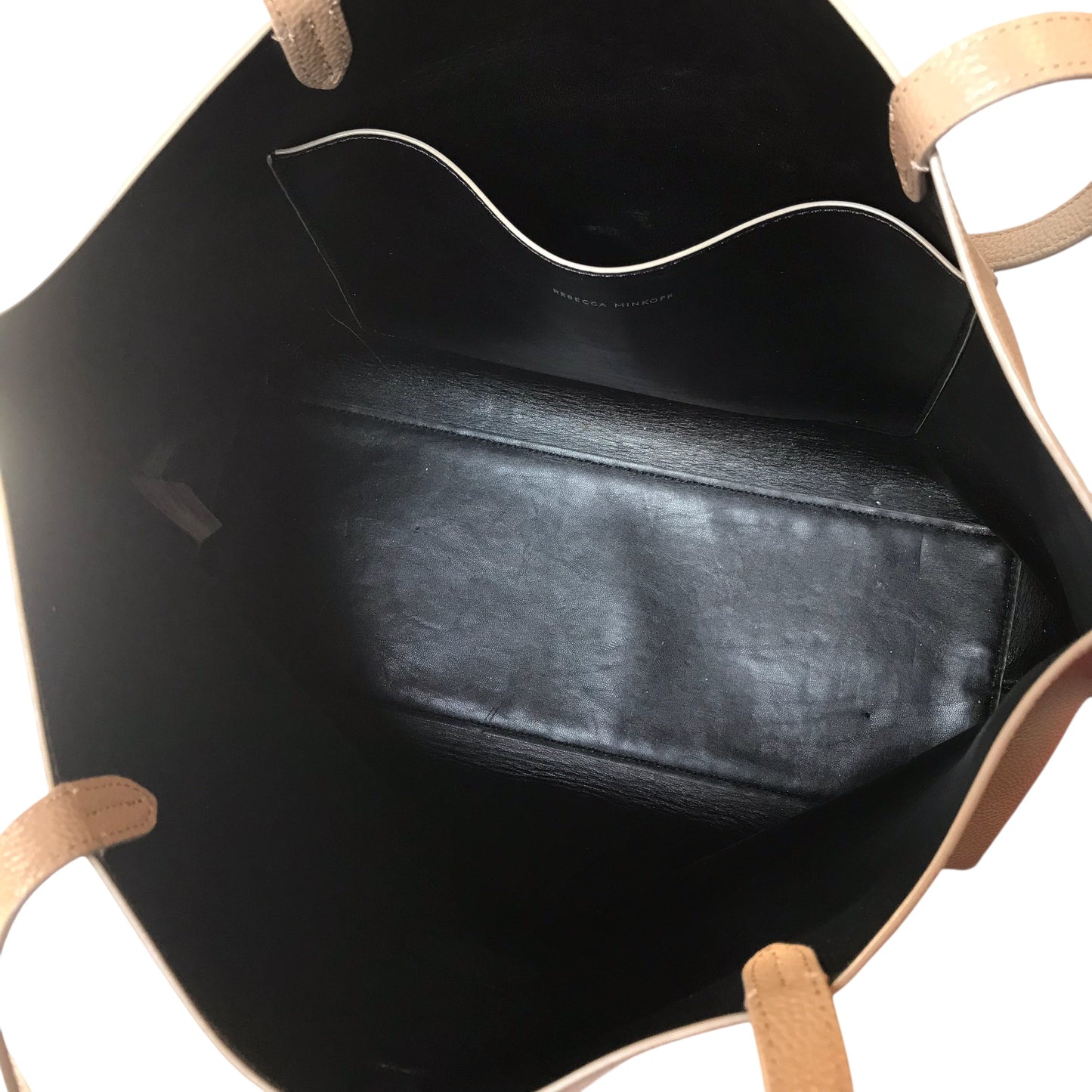 Handbag Designer By Rebecca Minkoff In Tan, Size:Large