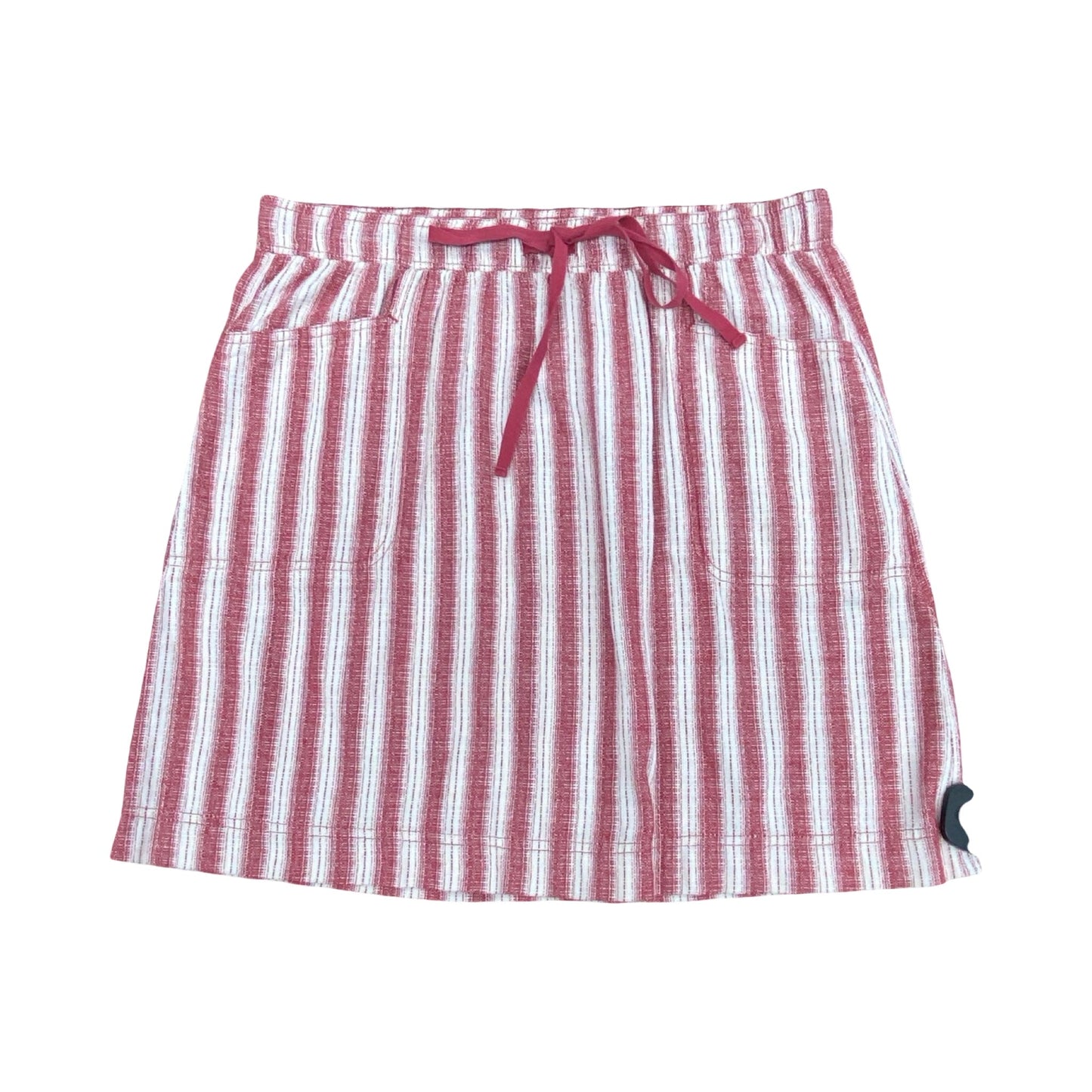 Skirt Midi By Max Studio In Pink & White, Size:M