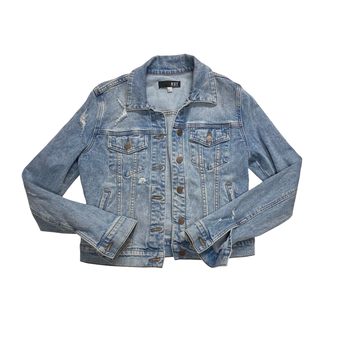 Blazer By Kut In Blue Denim, Size:S