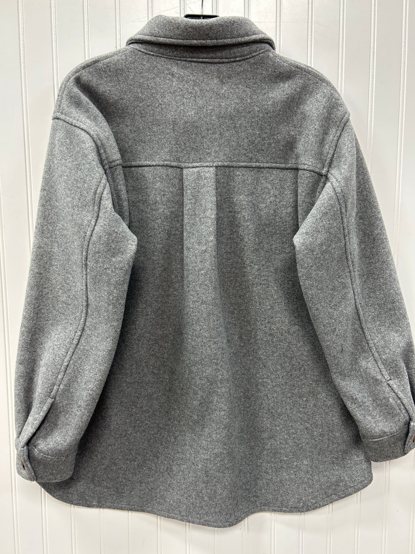 Coat Wool By Love Tree In Grey, Size:S