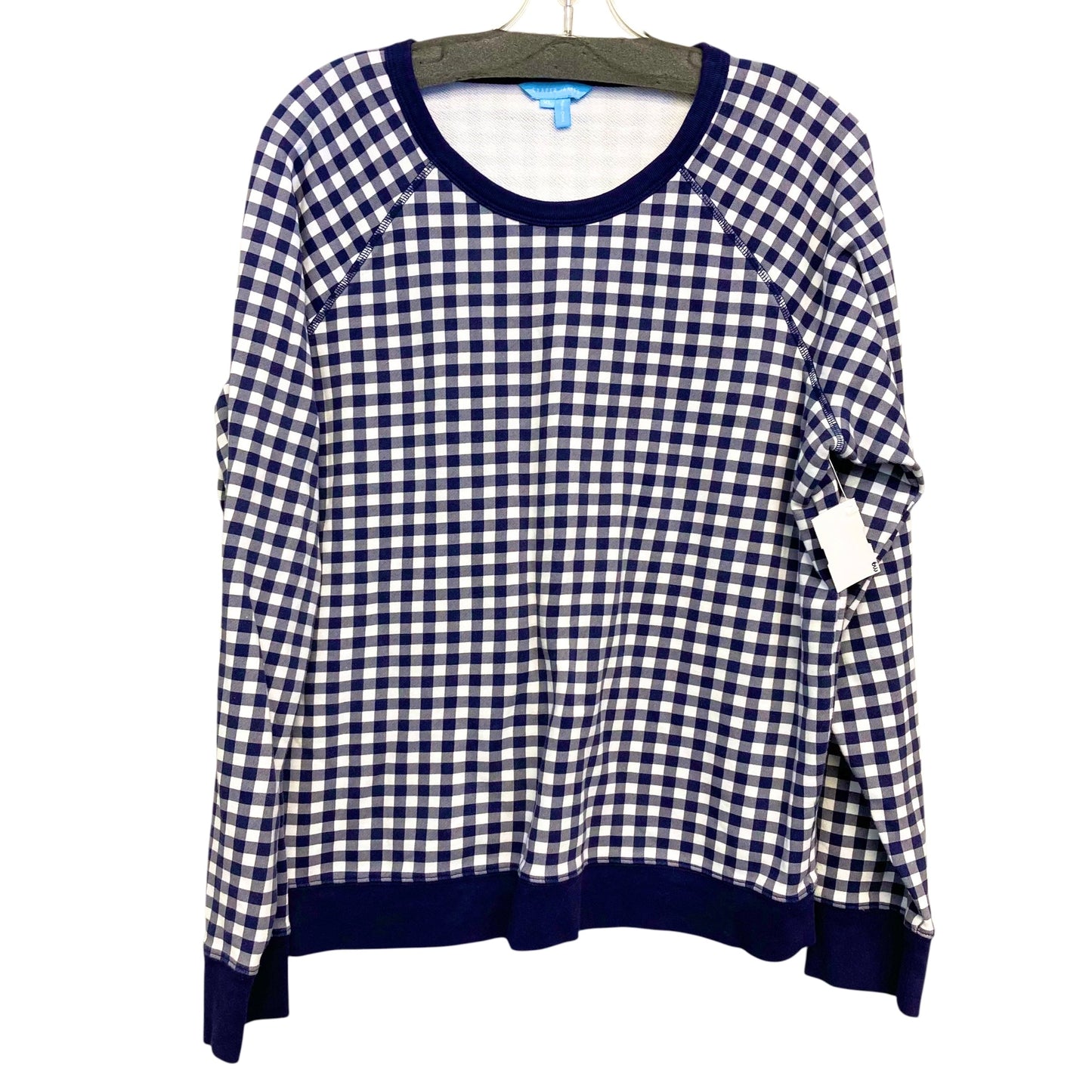 Sweatshirt Crewneck By Draper James In Blue & White, Size:Xl
