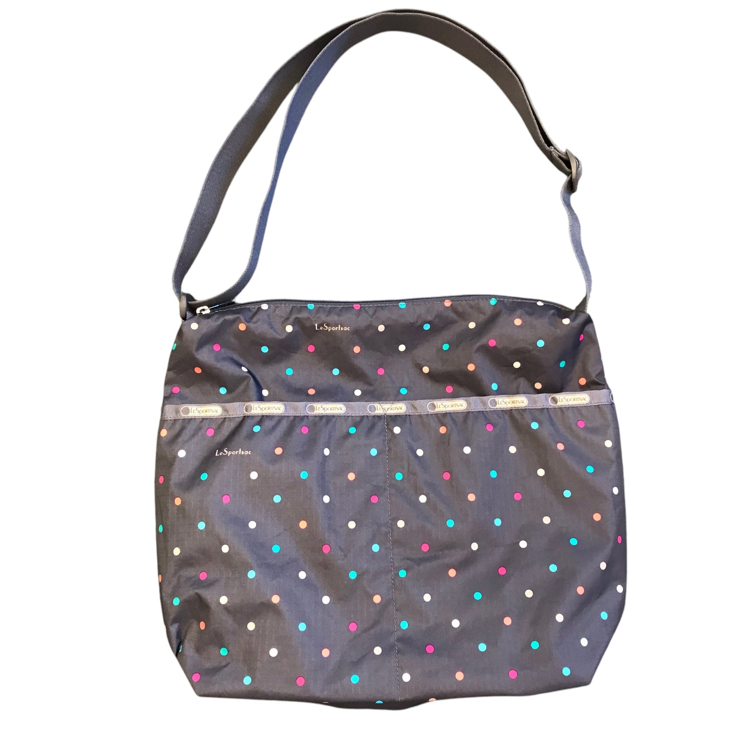 Crossbody By Le Sport Sac In Polkadot Pattern, Size:Medium