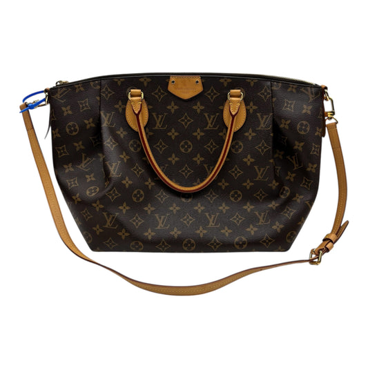 Handbag Luxury Designer By Louis Vuitton In Brown, Size:Large