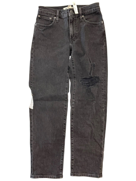 Jeans Straight By Madewell In Black Denim, Size:0P