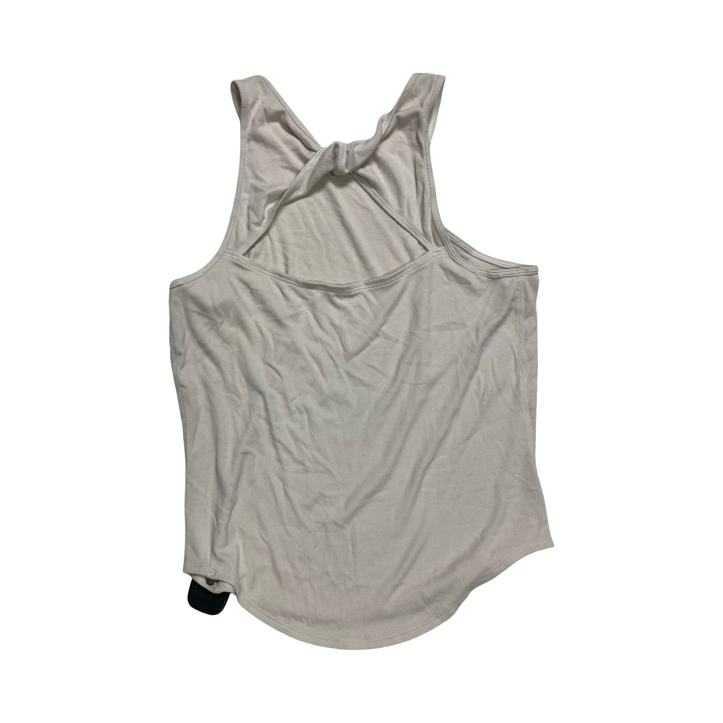 Athletic Tank Top By Lululemon In Cream, Size:M