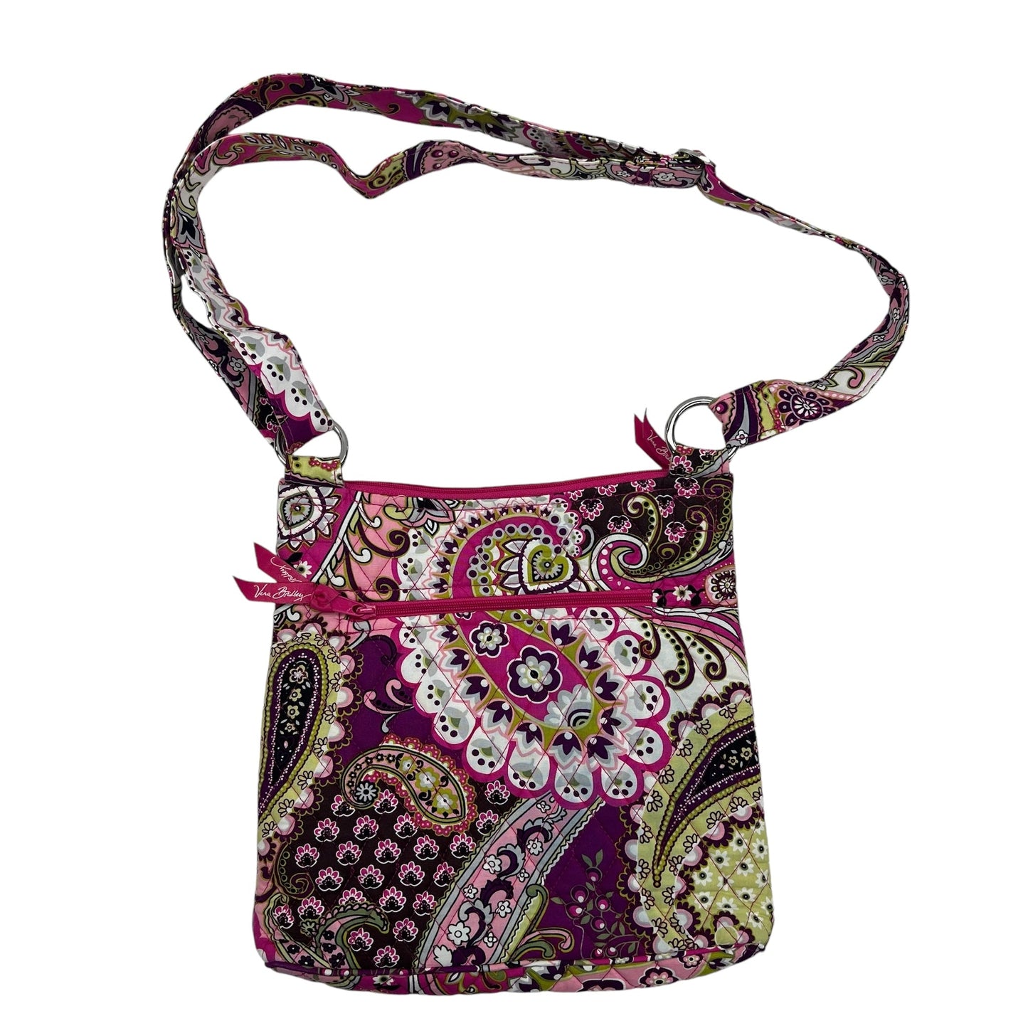 Crossbody By Vera Bradley In Pink & Purple, Size:Medium