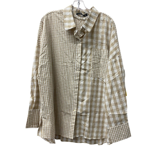Top Ls By Zesica In Beige, Size:Xl