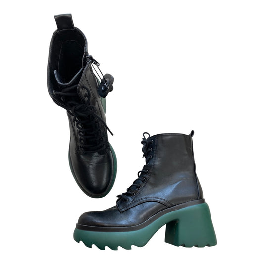 Boots Combat By Bar Iii In Black & Green, Size:7.5