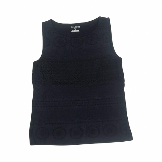 Top Sleeveless By Talbots In Navy, Size:Sp
