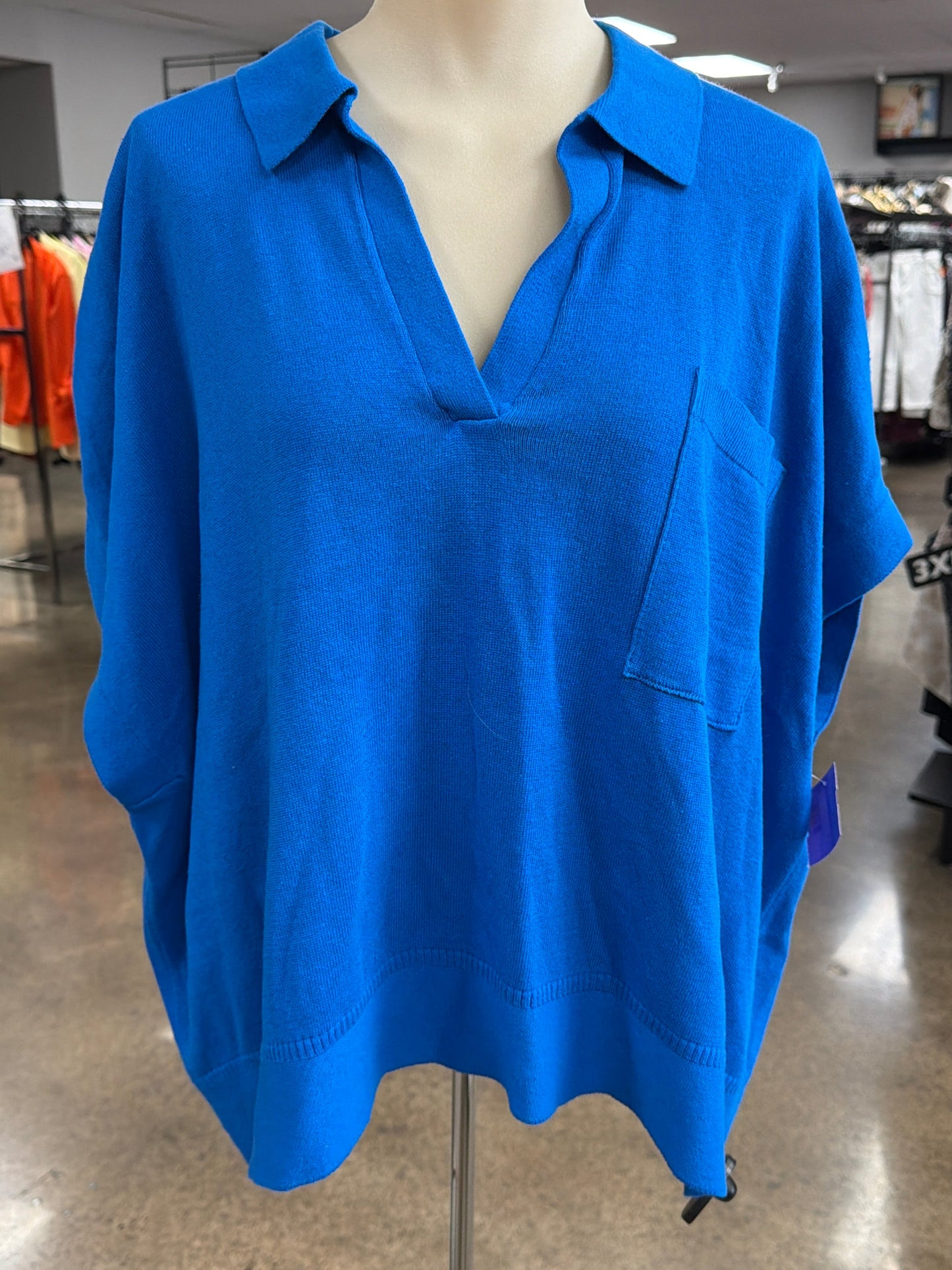 Top Ss By Banana Republic In Blue, Size:M