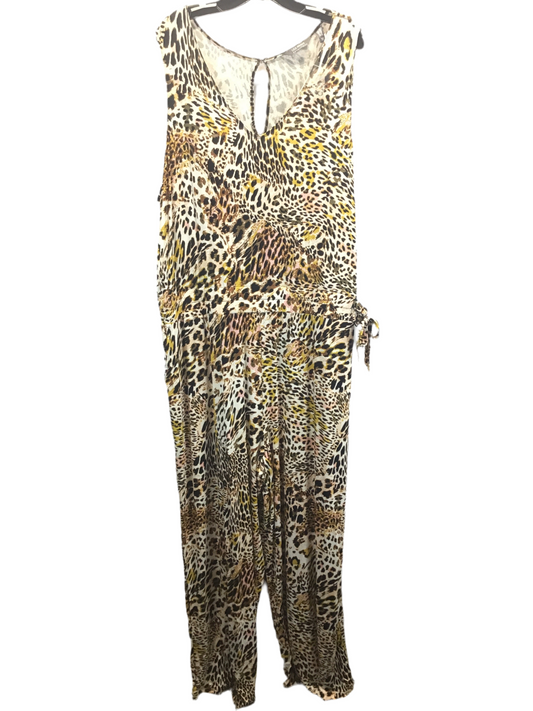 Animal Print Jumpsuit Lisa Rinna, Size 2x