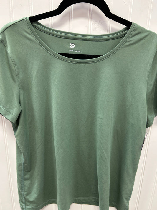 Athletic Top Ss By All In Motion In Green, Size:L