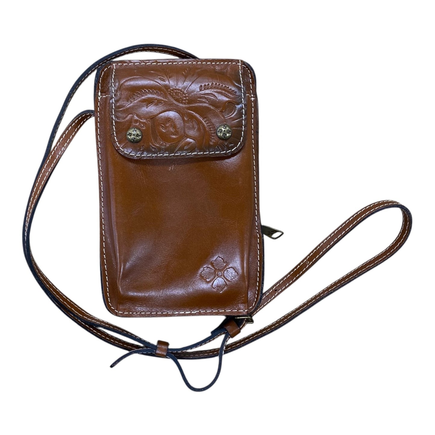 Crossbody Designer By Patricia Nash In Brown, Size:Small