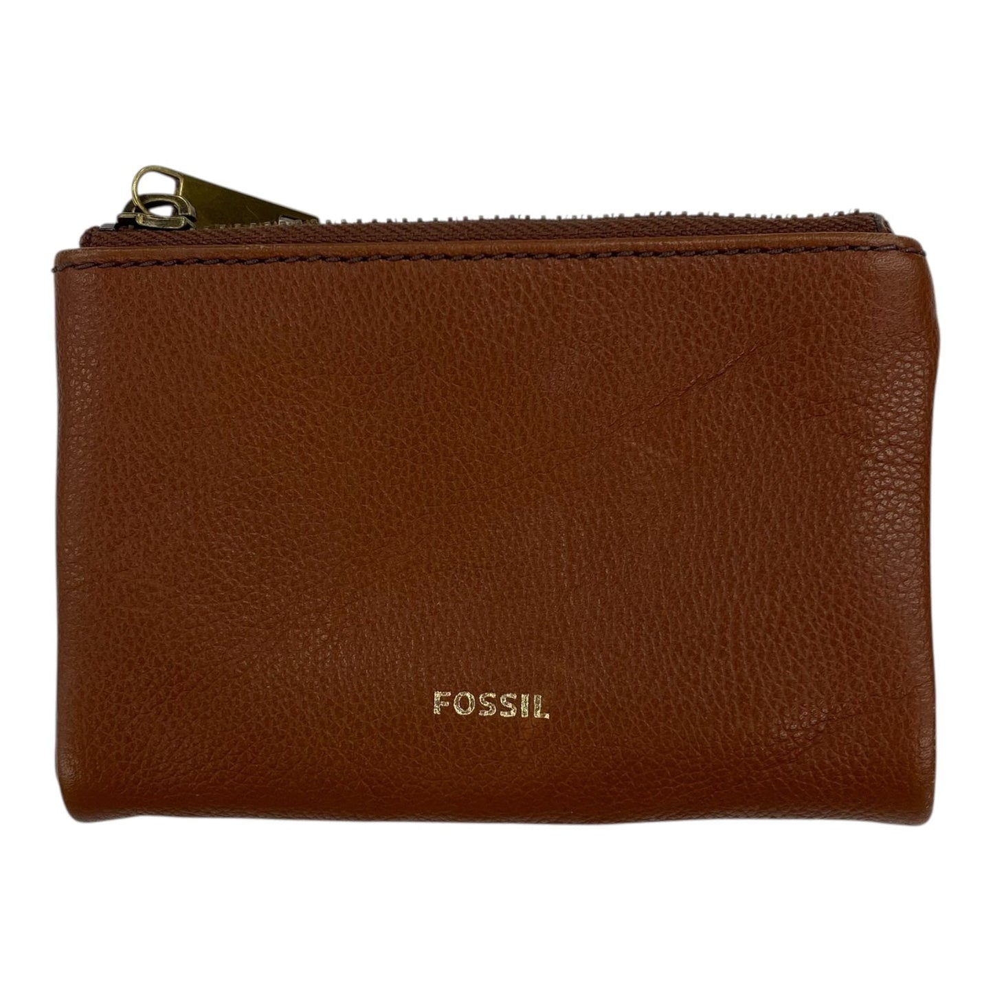 Wallet Leather By Fossil In Brown, Size:Small