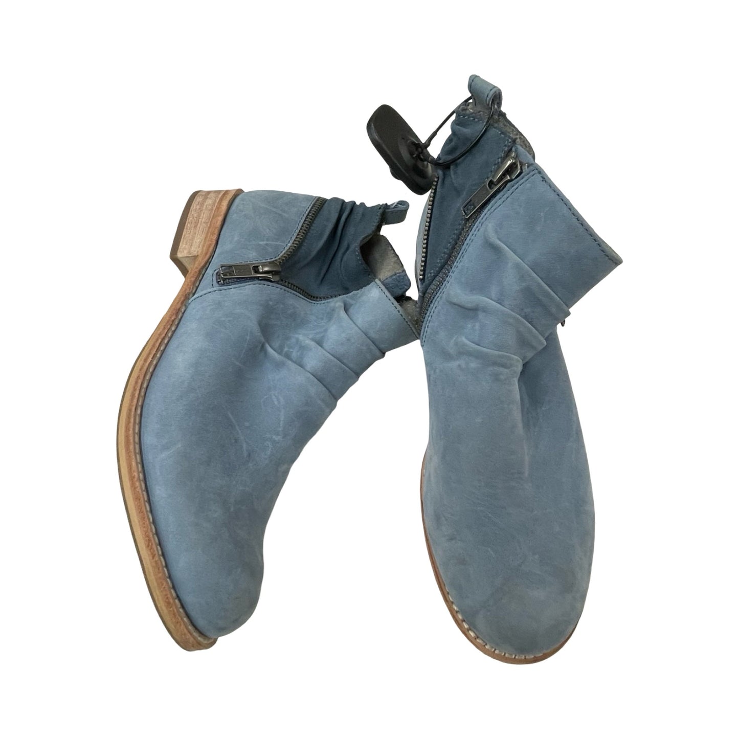 Boots Ankle Flats By Cmc In Blue, Size:5.5