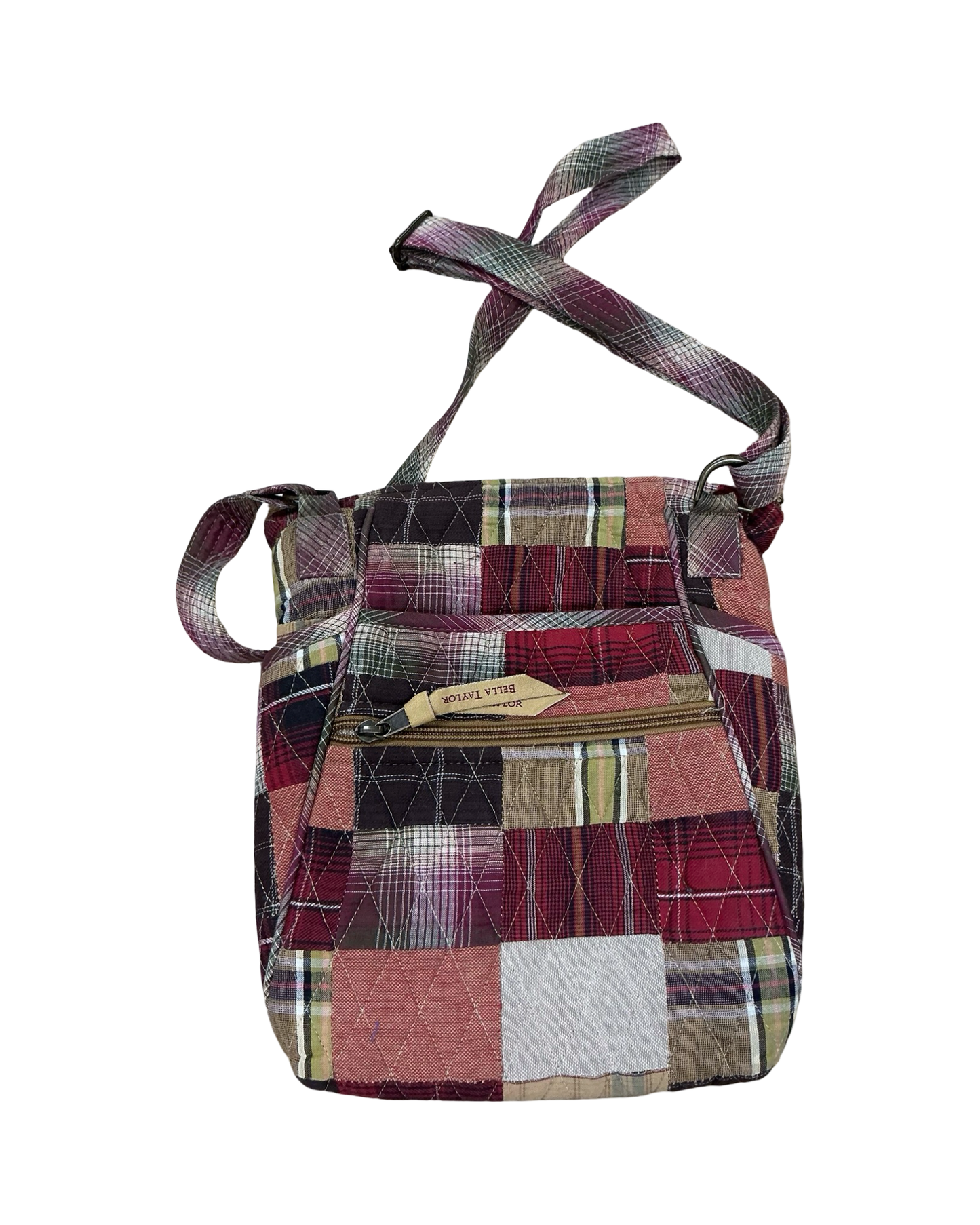 Crossbody By Clothes Mentor In Brown & Red, Size:Medium