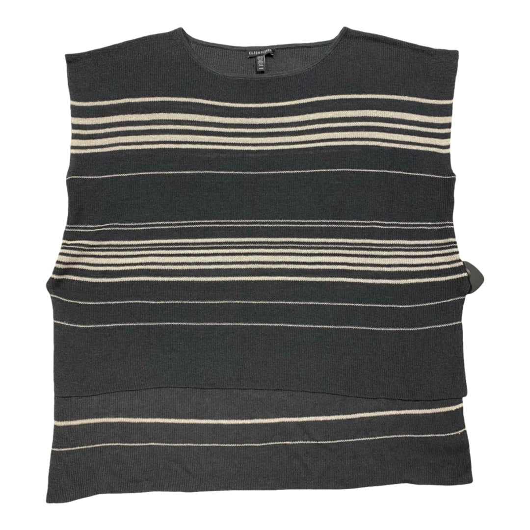 Top Ss Designer By Eileen Fisher In Grey, Size:M