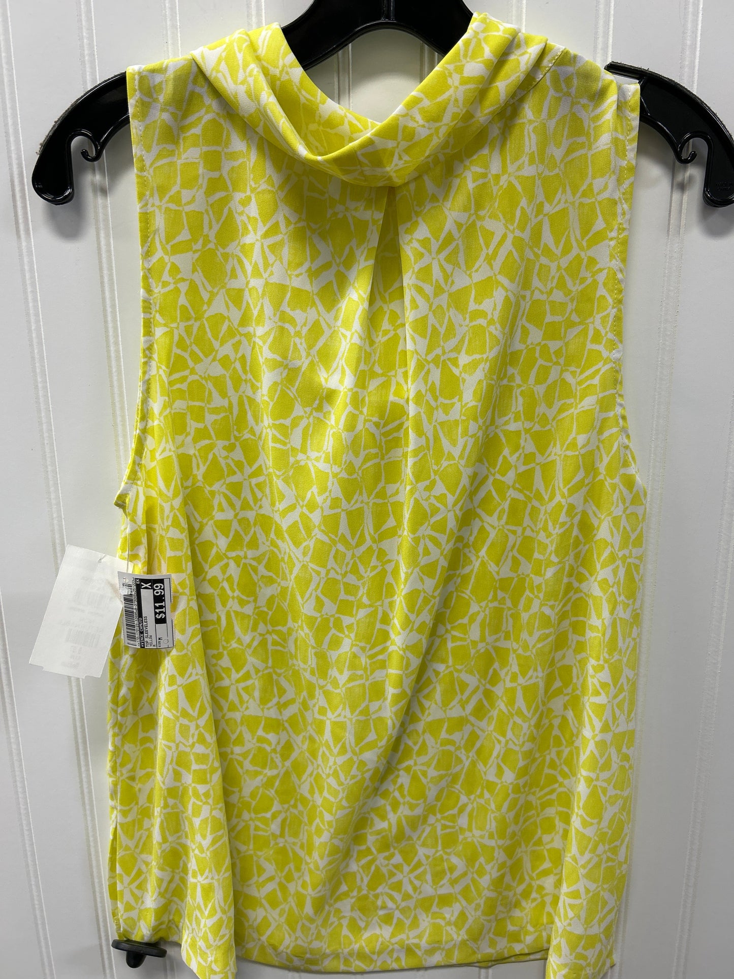 Top Sleeveless By Vince Camuto In Yellow, Size:M