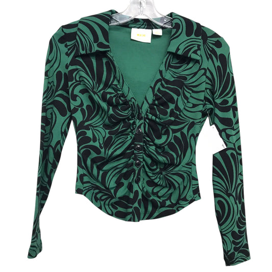 Top Ls By Maeve In Black & Green, Size:Xsp