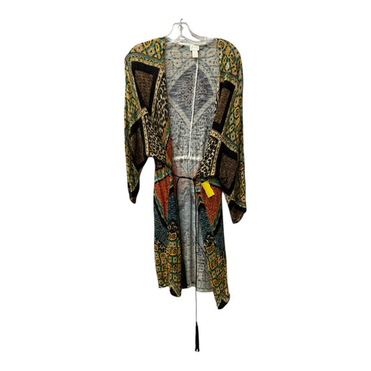 Cardigan By Chicos In Brown & Orange, Size:Xl