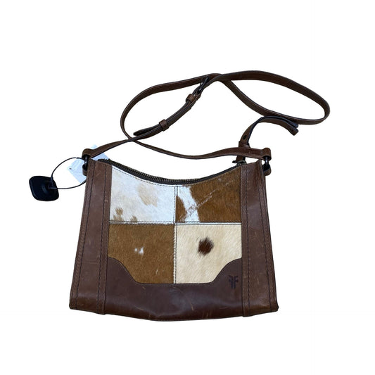 Handbag Leather By Frye In Brown, Size:Medium